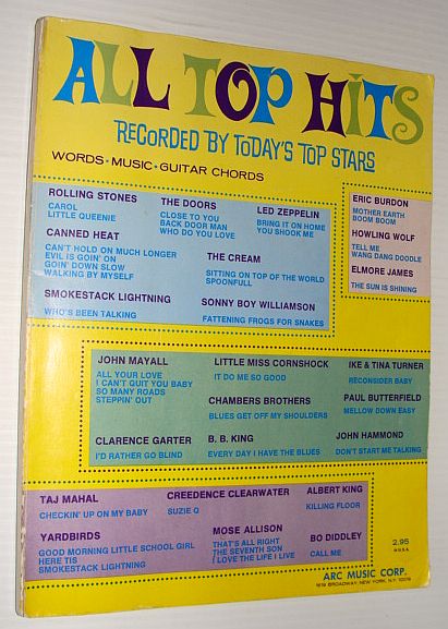 Image for All Top Hits - Recorded By Today's Top Stars: Words, Music, Guitar Chords