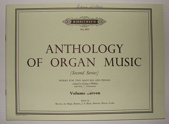 Image for Anthology of Organ Music (Second Series): Volume Eleven (11), No. 1071 - Works for Two Manuals and Pedals