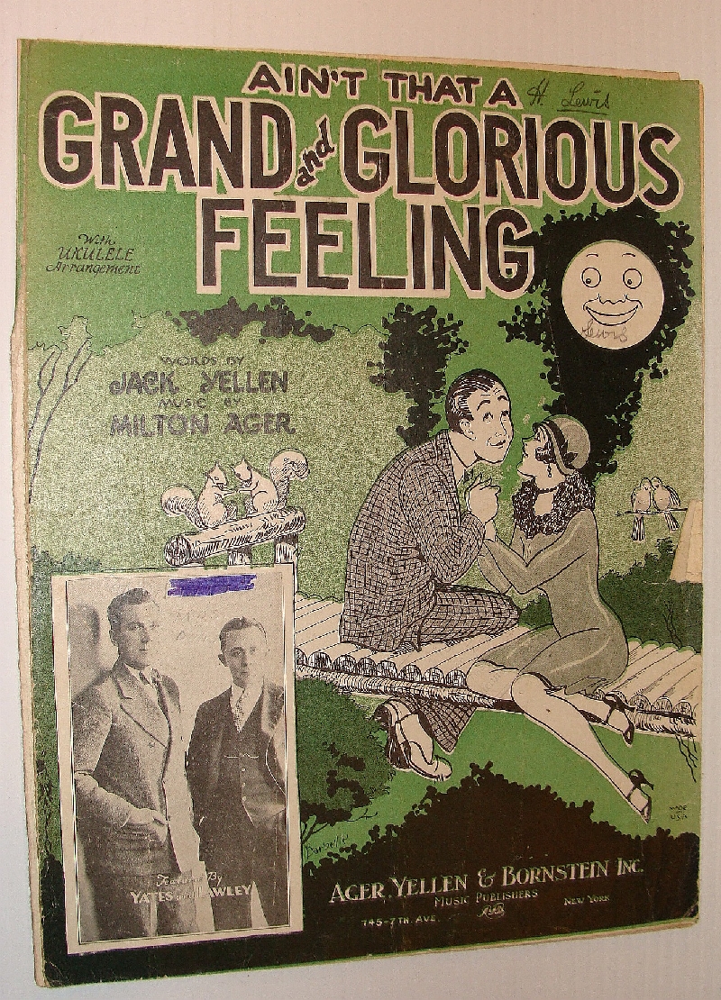 Image for Ain't That a Grand and Glorious Feeling? - Sheet Music with Vocals and Ukulele Chords