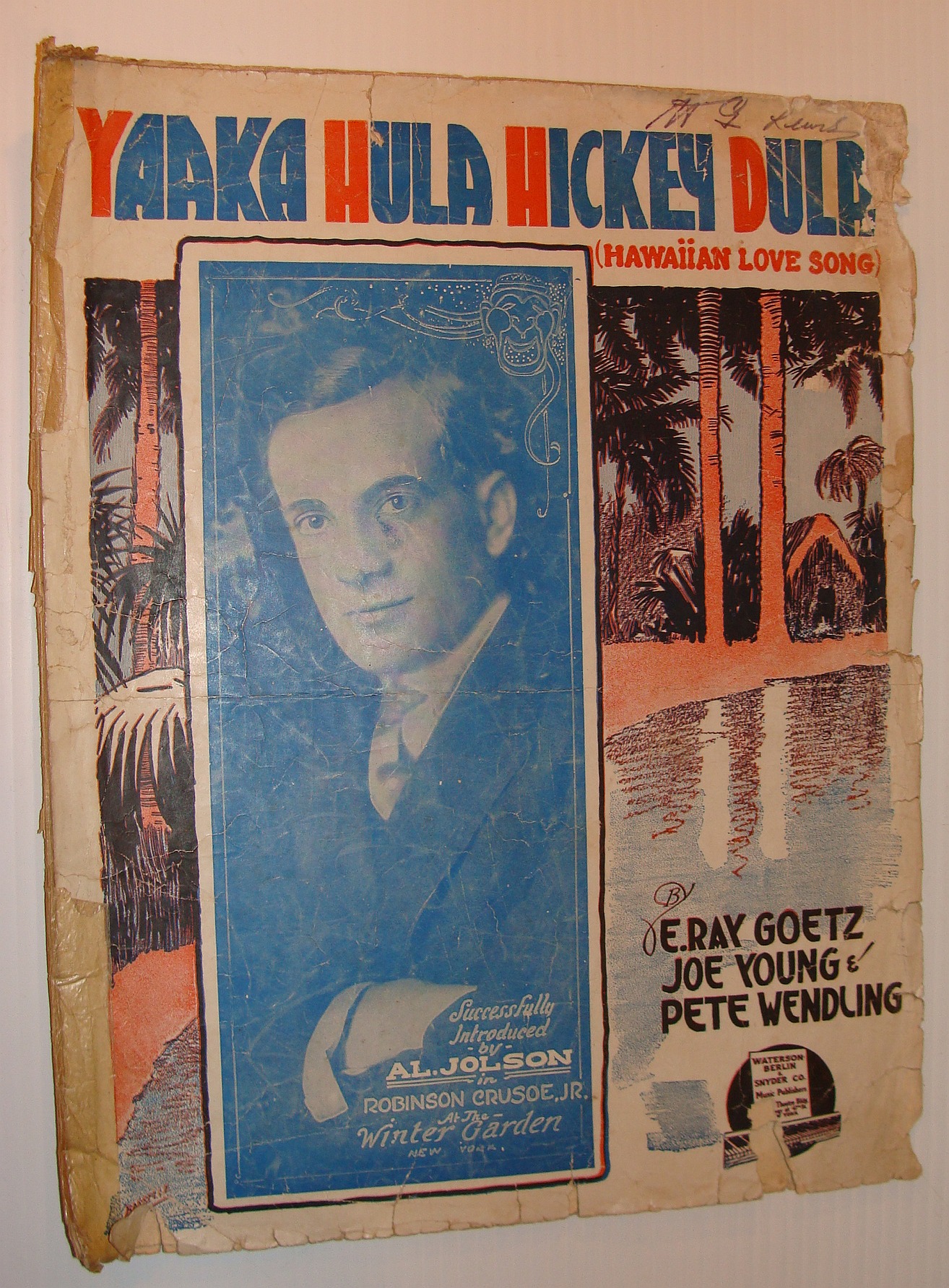 Image for Yaaka Hula Hickey Dula (Hawaiian Love Song): Sheet Music for Piano and Voice