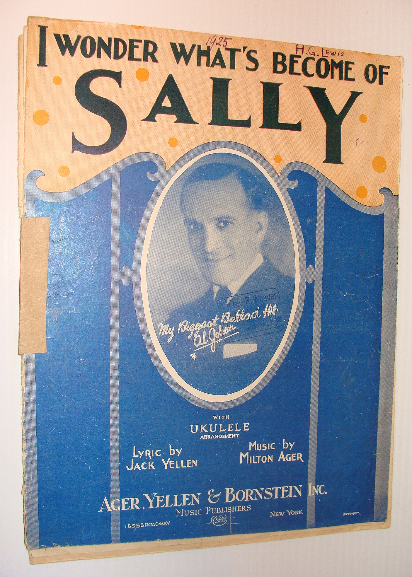 Image for I Wonder What's Become of Sally? - Sheet Music with Ukulele Arrangement