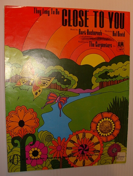 Image for (They Long To Be) Close To You: Sheet Music for Voice and Piano with Guitar Chords