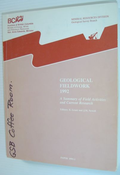 Image for Geological Field Work 1992 - A Summary of Field Activities and Current Research