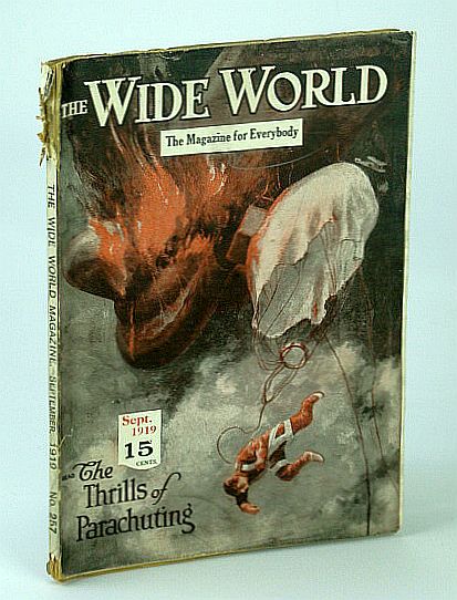 Image for The Wide World Magazine - The Magazine for Everybody, Vol. XLIII - No. 257, September (Sept.) 1919 - The Thrills of Parachuting (Cover Illustration)