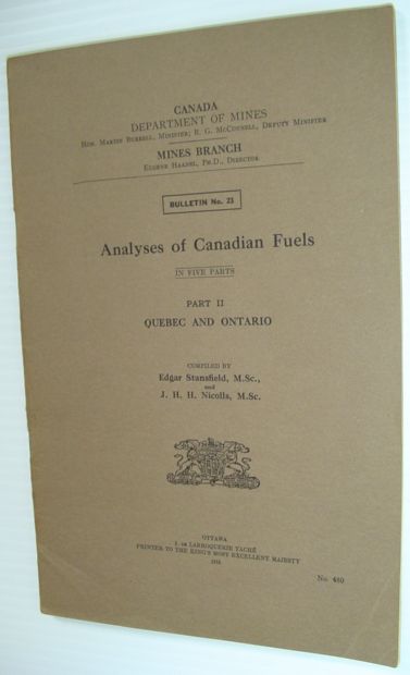 Analyses of Canadian Fuels - Part II: Quebec and Ontario Image for Analyses of Canadian Fuels - Part II: Quebec and Ontario