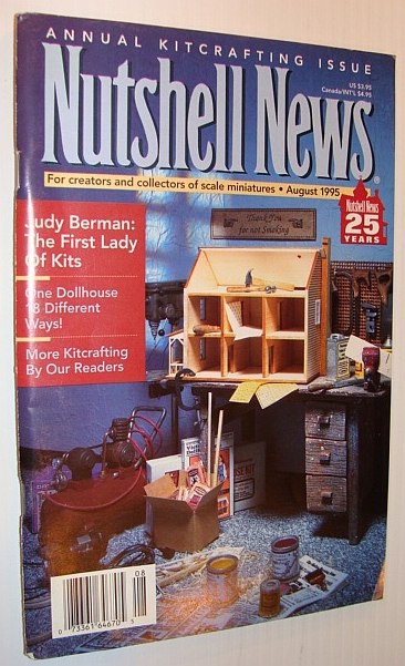 Image for Nutshell News Magazine - For Creators and Collectors of Scale Miniatures, August 1995 - Annual Kitcrafting Issue