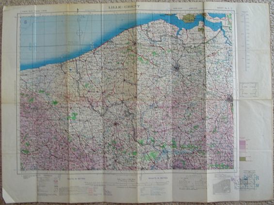 Image for Lille-Ghent British Military Map - Second Edition, June 1944 - Sheet No. 2