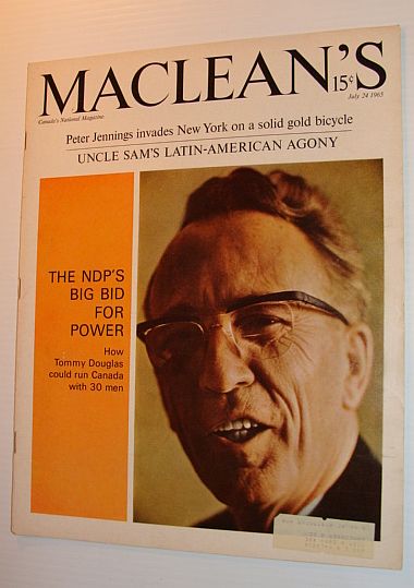 Image for Maclean's Magazine, July 24, 1965 *COVER PHOTO OF TOMMY DOUGLAS*