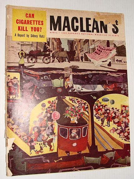 Image for Maclean's Magazine, April 1 1954 *Can Cigarettes Kill You?*