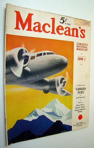 Image for Maclean's - Canada's National Magazine, June 1, 1939 - Trans-Canada Airlines (TCA) Takes to the Air!