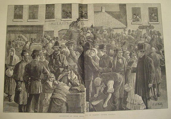 Image for The Illustrated London News: July 21, 1883 *Departure of Irish Emigrants*