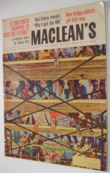 Image for Maclean's Magazine - October 10 1959 Issue *Feature Article: Beothuck Indians Murdered For Fun / Duddy Kravitz