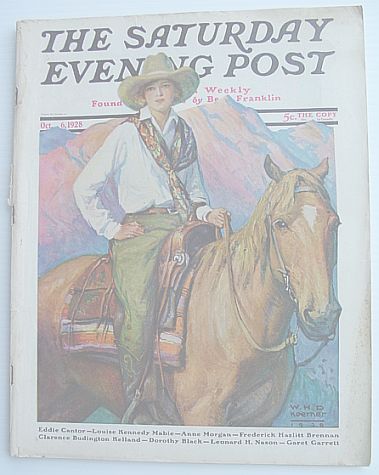 Image for The Saturday Evening Post Magazine: Volume 201 October 6, 1928 Number 14