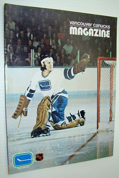 Image for Vancouver Canucks Hockey Magazine, November 3, 1972 - Great Colour Cover Photo of Canuck Goalie Dunc Wilson in Action