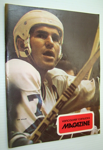 Image for Vancouver Canucks Magazine, November 16, 1973 - Nice Colour Cover Photo of Superpest Andre Boudrias