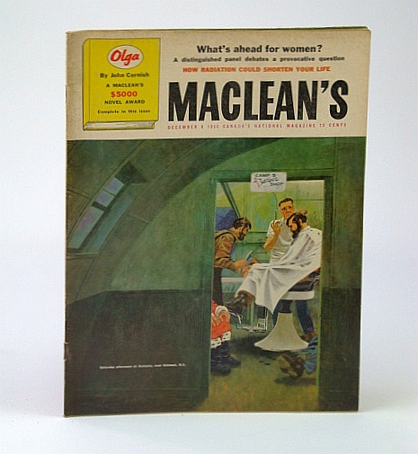 Image for Maclean's - Canada's National Magazine, December (Dec.) 8, 1956 - Labour Leader Huguette / Johnny Lombardi