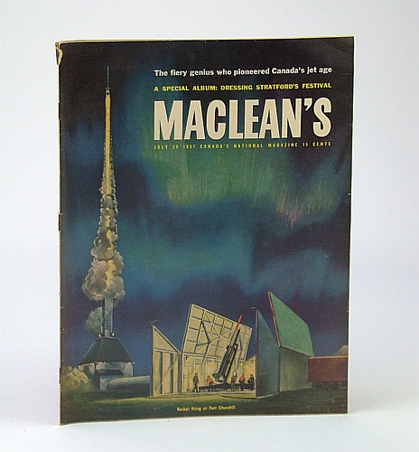 Image for Maclean's - Canada's National Magazine, July 20, 1957 - Sir Roy Dobson Pushed Us Into the Jet Age / Tanya Moiseiwitsch is the Designing Woman of Stratford / Prospector Viola MacMillan