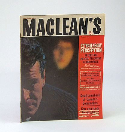 Image for Maclean's, Canada's National Magazine, July 29, 1961 - ESP and Canadians / Vimy and Passchendaele - Canada's Bravest and Blackest Hours