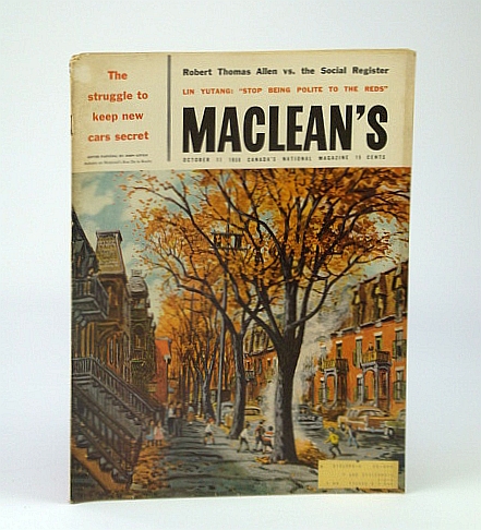 Image for Maclean's - Canada's National Magazine, October (Oct.) 11, 1958 - Memoirs of A.Y. Jackson / Herman Geiger-Torel / Soapy Smith