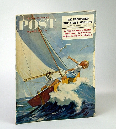 Image for The Saturday Evening Post Magazine, August (Aug) 22, 1959 - Eugene Holman / How Negro Writer's Children Adjust to Prejudice / We Recovered Space Monkeys