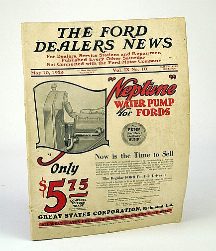 Image for The Ford Dealers News - The News Publication of the Ford Dealers, May 10, 1924, Vol. IX No. 10 - Lincoln Plant Breaks Record for Weekly Shipments