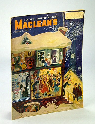 Image for Maclean's - Canada's National Magazine, 1 January (Jan.) 1949 - Gil Purcell of Canadian Pacific / The Campbell Family of Squaw Butte Near Cowley, Alberta