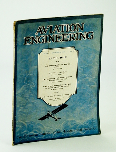 Image for Aviation Engineering (Magazine) - The Technical Journal of the Aeronautical Industry, September (Sept.) 1930 - Experiments on the Burnelli All-Wing Principle