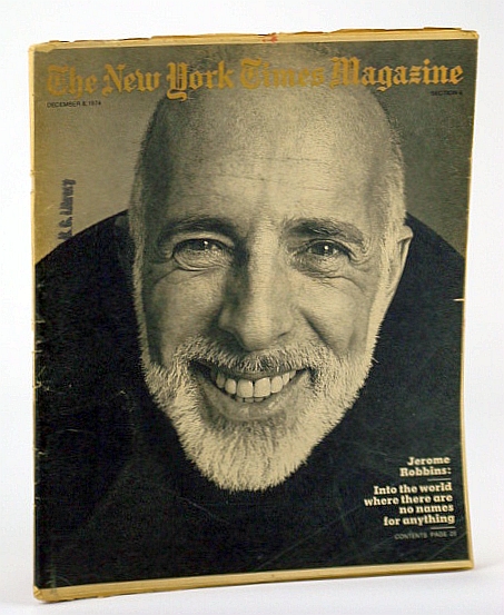 Image for The New York Times Magazine, December (Dec.) 8, 1974 - Jerome Robbins Cover Photo