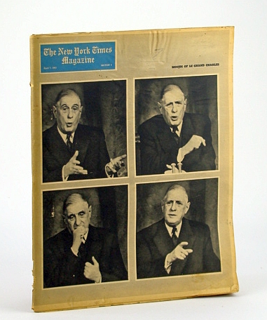 Image for The New York Times Magazine, April (Apr.) 7, 1963 - Cover Photos of Charles De Gaulle