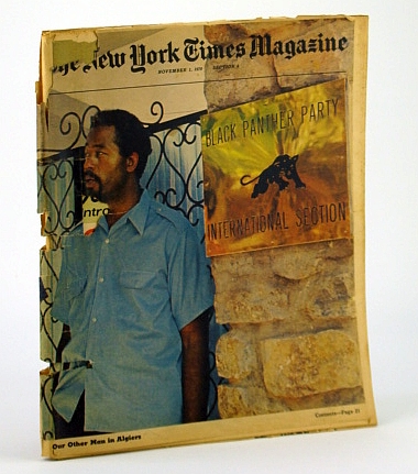 Image for The New York Times Magazine, November (Nov.) 1, 1970 - Eldridge Cleaver Cover Photo Outside Black Panther Party Office in Algiers