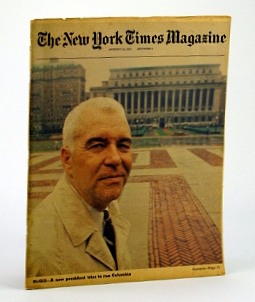 Image for The New York Times Magazine, August (Aug) 23, 1970 - Columbia University Chancellor William J. McGill Cover Photo
