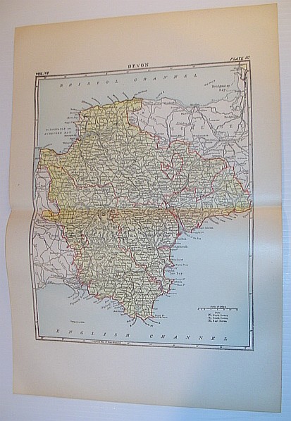 Image for Colour Map of Devon - Circa 1902