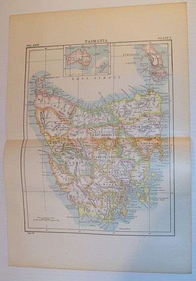 Image for Map of Tasmania - Circa 1902