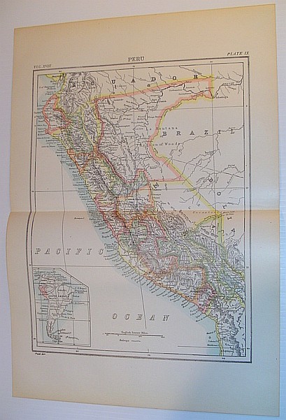 Image for Map of Peru - Circa 1902