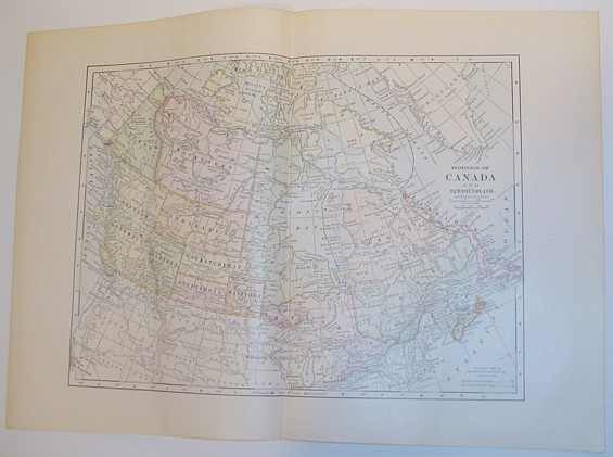 Image for 1899 Colour Map of the Dominion of Canada and Newfoundland