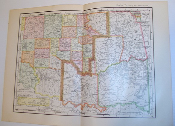 Image for Rand, McNally & Co.'s 1901 Colour Map of the State of Oklahoma and Indian Territory
