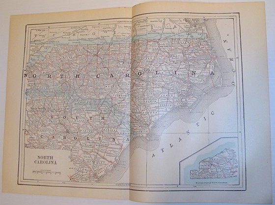 Image for Map of the State of North Carolina - Circa 1902