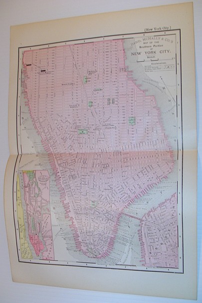 Image for Rand McNally & Co.'s 1895 Colour Map of the Southern Portion of New York City