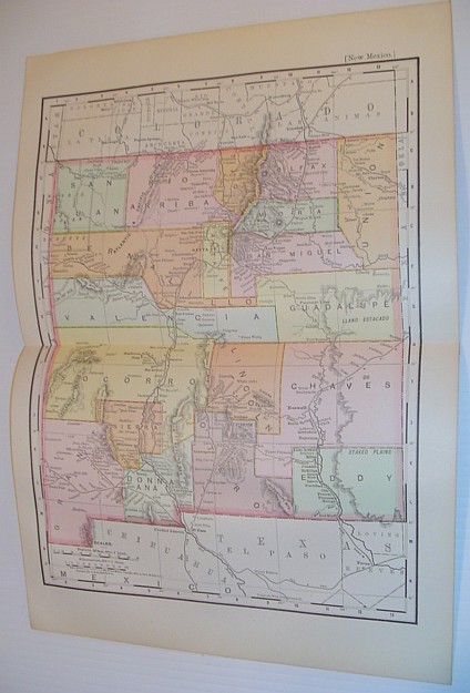 Image for 1901 Rand McNally & Co. Colour Map of the State of New Mexico
