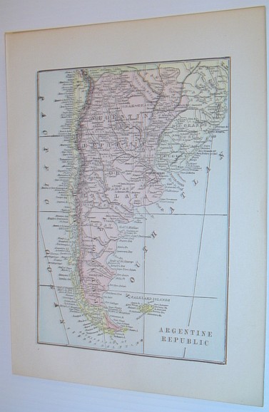 Image for Colour Map of the Argentine Republic - Circa 1902