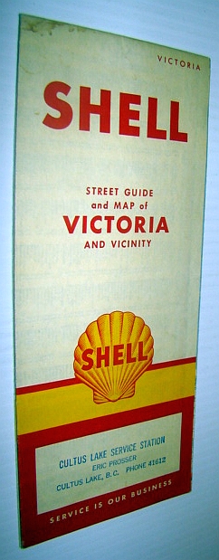 Image for 1957 Shell Street Guide and Map of Victoria, British Columbia (B.C.) And Vicinity