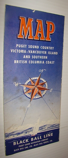 Image for Black Ball Line (Ferry) Map: Puget Sound Country, Victoria - Vancouver Island, and Southern British Columbia Coast
