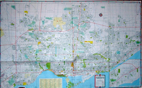 Image for B/A (British American Petroleum) Road Map for Metropolitan Toronto, Ottawa and Hamilton, Ontario