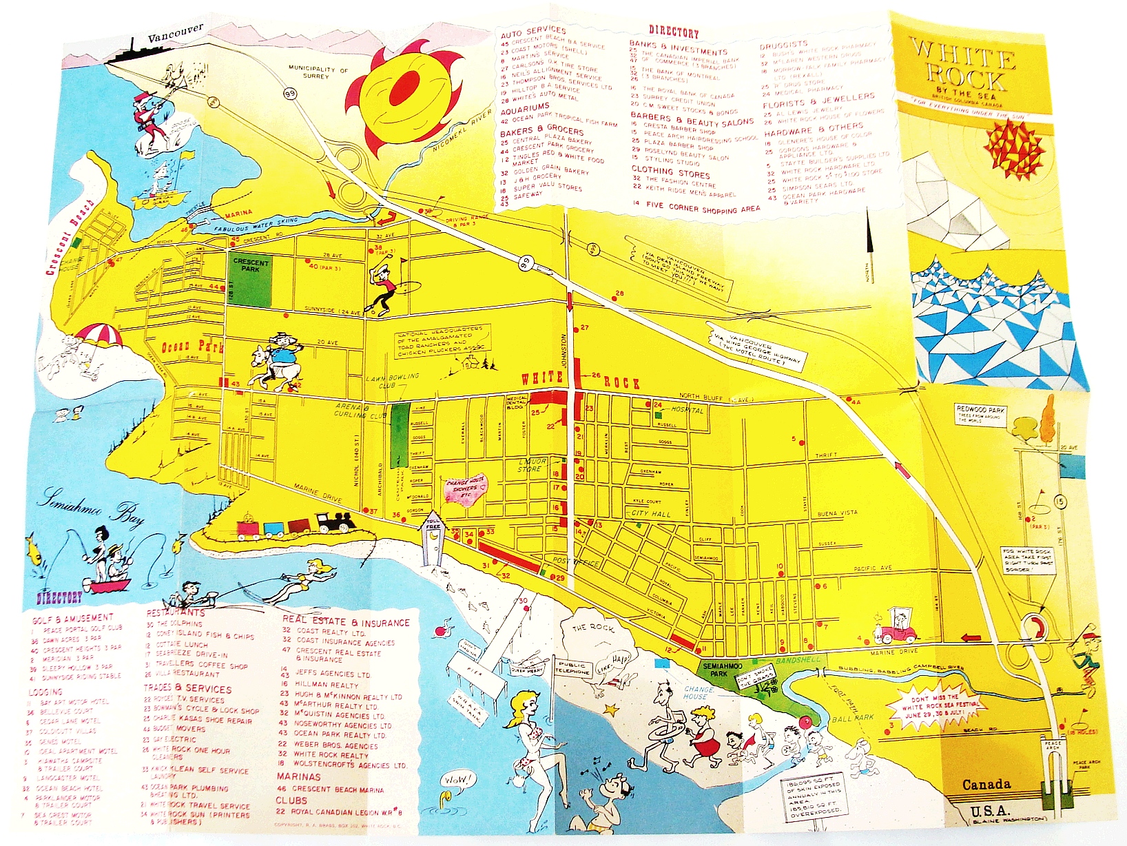 Image for White Rock (British Columbia) By the Sea: Town Map