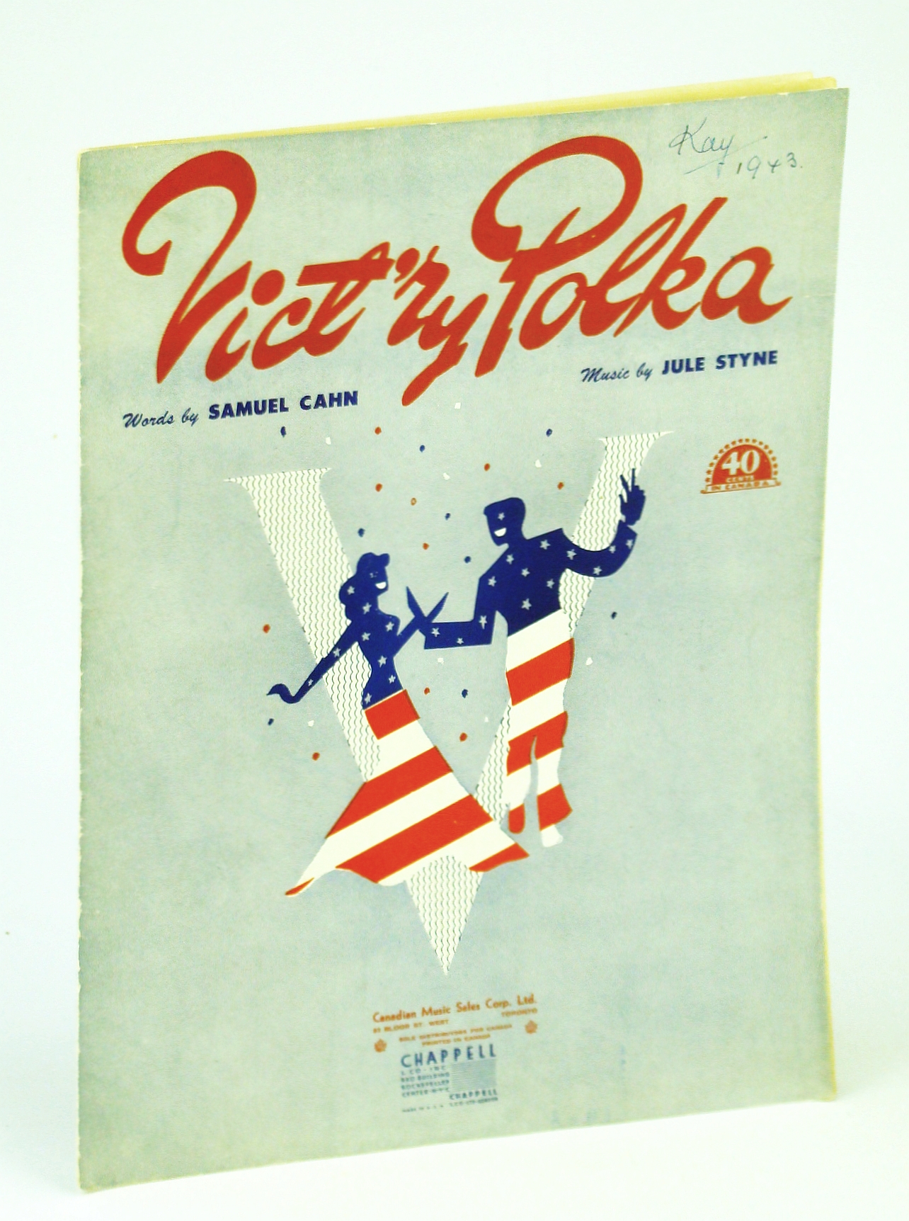 Image for Vict'ry (Victory) Polka: Sheet Music for Piano and Voice with Guitar Chords