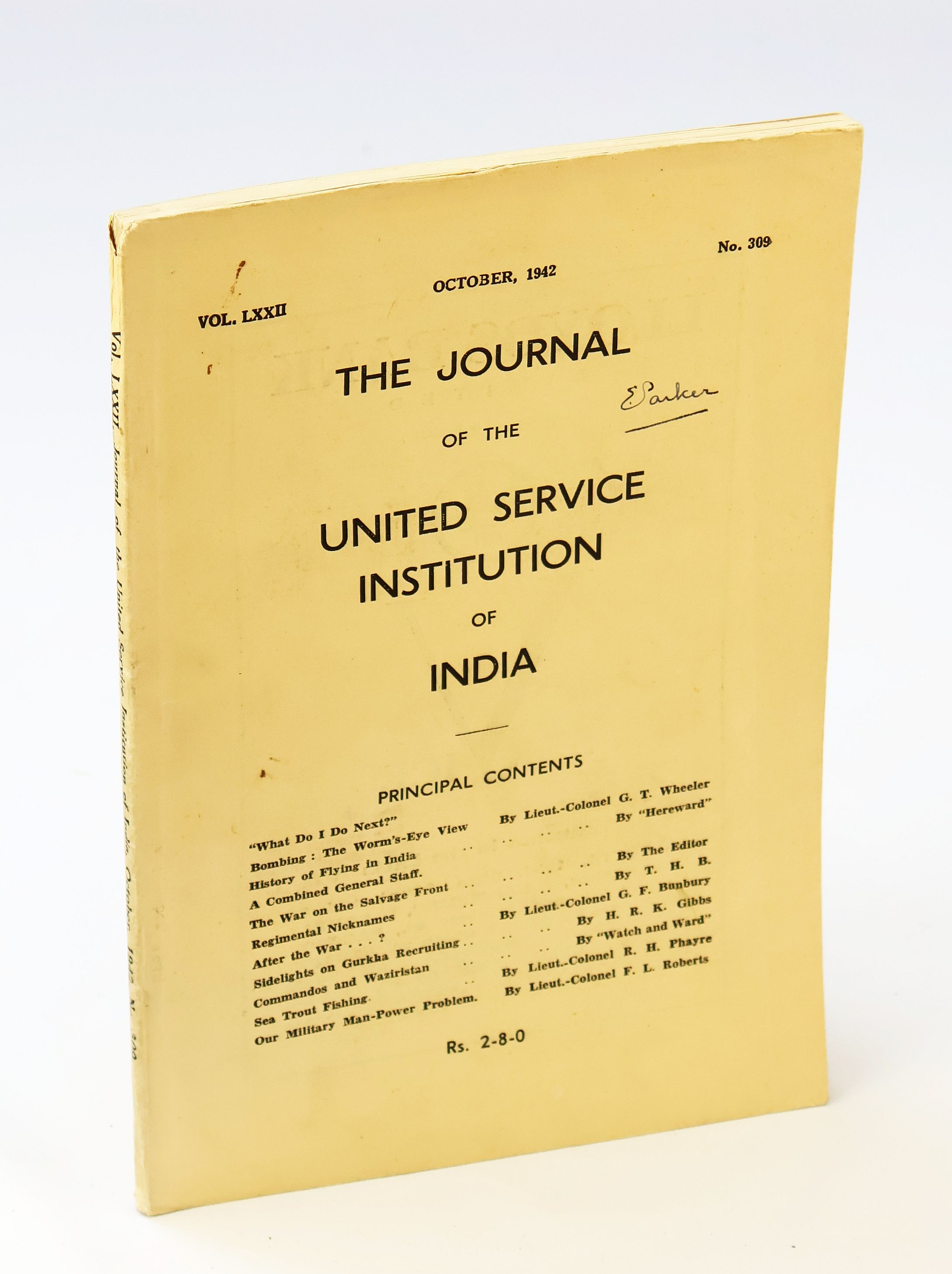 The Journal of the United Service Institution of India, Vol. LXXII, No. 309, October 1942 - Commandos and Waziristan