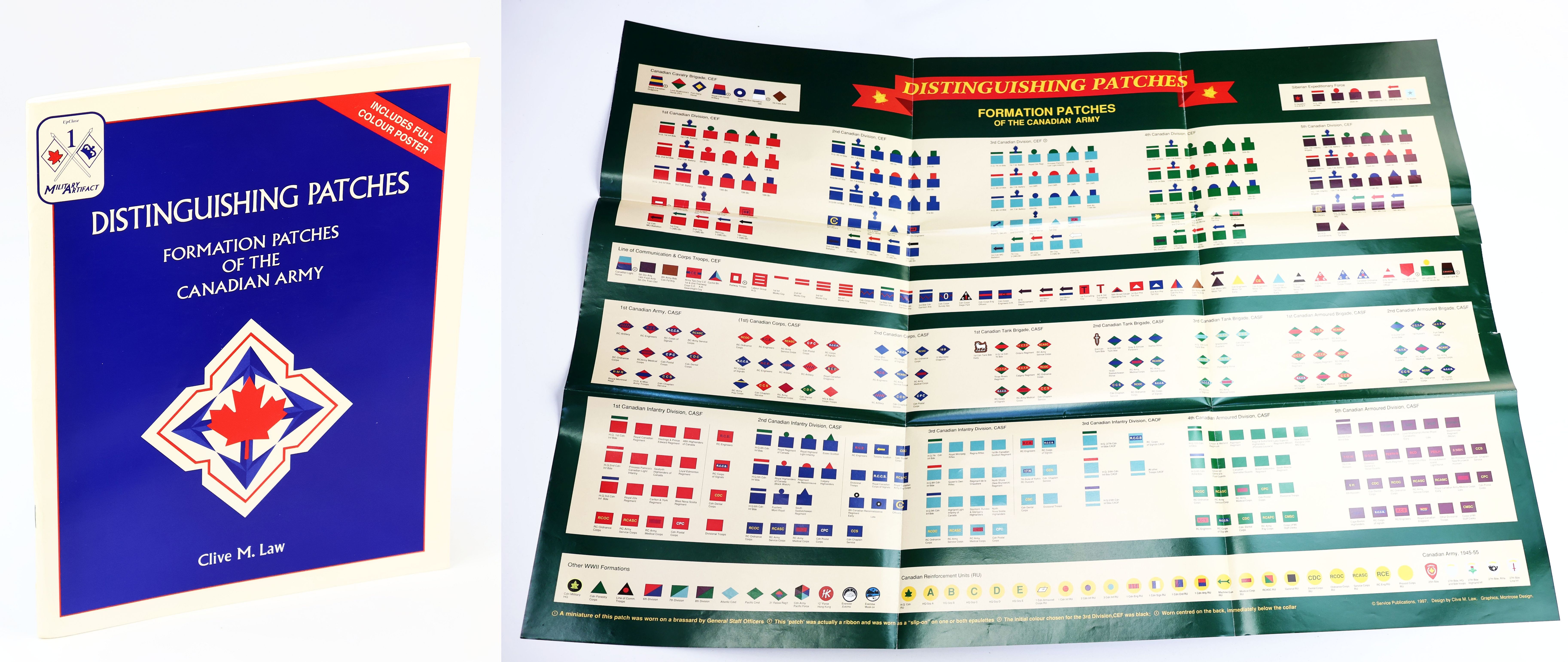 Distinguishing Patches - Formation Patches of the Canadian Army - Includes Full Colour Poster