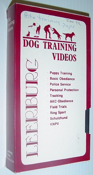 Image for Leeburg Dog Training Video: Bite Training Puppies - VHS Tape in Case