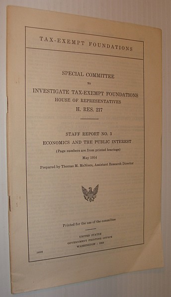Image for Staff Report No. 3 - Economics and the Public Interest (The Reece Committee)