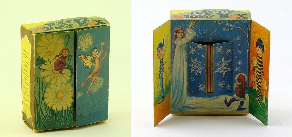 Image for My Happy Story Box - Illustrated Cardboard "Casket" Display Case Containing 12 Miniature-Sized Popular Fairy Tales By Famous Authors